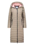 Kurtki damskie - Geographical Norway Płaszcz zimowy "Azule" w kolorze szarobrązowym - miniaturka - grafika 1