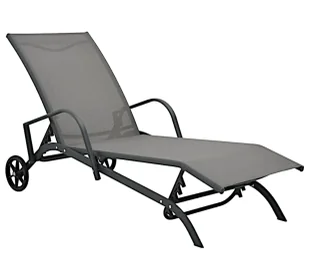 Elior Leżak ogrodowy na dwóch kółkach K4-E63 - Leżaki ogrodowe - miniaturka - grafika 1