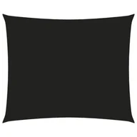 Parasole ogrodowe - vidaXL Prostokątny żagiel ogrodowy, tkanina Oxford, 2x3 m, czarny vidaXL - miniaturka - grafika 1