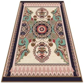 Dywany - Uniwersalny dywan winylowy Geometryczne kwiaty 60x90 cm - miniaturka - grafika 1