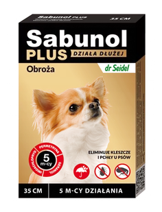 Sabunol Sabunol Obroża Plus przeciw pchłom dla psa 35cm - Artykuły przeciw pasożytom - miniaturka - grafika 1