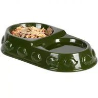 Akcesoria dla gryzoni - Esschert Design Miska dla jeża podwójna 22x12x4,5 cm - miniaturka - grafika 1