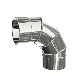 Kolano skrętne kominowe 90° 180/0.8 mm MK - Rury i kanały wentylacyjne - miniaturka - grafika 1