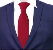 Krawaty i muchy męskie - DO GARNITURU Klasyczny Krawat Męski w Groszki rc66 - miniaturka - grafika 1