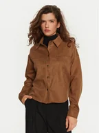 Kurtki damskie - JDY Kurtka z imitacji skóry Sif 15347602 Brązowy Regular Fit - miniaturka - grafika 1