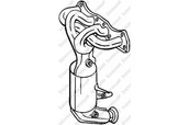 Katalizatory samochodowe - Bosal Katalizator BOSAL 090-590 - miniaturka - grafika 1