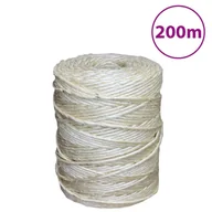Pasmanteria - vidaXL Sznur, sizal 100%, 3 mm, 200 m - miniaturka - grafika 1