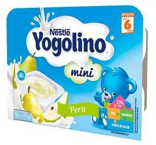 Deser mleczny Nestle Yogolino With Pear Gluten Free 6 x 60 g - Desery dla dzieci - miniaturka - grafika 1