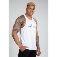 Koszulki sportowe męskie - Tank top fitness męski Gorilla Wear Adams Stretch czarny - miniaturka - grafika 1