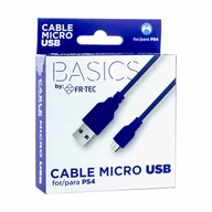 Akcesoria do Playstation - Grastation 4 Kabel Usb Usb 2.0 Usb A Micro-Usb B Niebieski - miniaturka - grafika 1