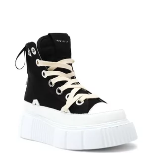 INUIKII Skórzane Trampki MATILDA CANVAS HIGH 23 - Trampki damskie - miniaturka - grafika 1