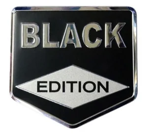 NAKLEJKA WLEP NA AUTO SAMOCHÓD  WLEPKA ALUMINIOWA WYPUKŁA  BLACK EDITION  8 x 6,2cm 2/33325 - Akcesoria motoryzacyjne - miniaturka - grafika 1