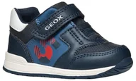Buty dla chłopców - Geox B RISHON Boy A, buty dziecięce, granatowy/Dk czerwony, 18 EU, Wielobarwna, 18 EU - miniaturka - grafika 1