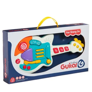 GITARA DLA DZIECI ZABAWKA ODGŁOSY ZWIERZĄT MELODIE MAŁY MUZYK 898-9077 - Instrumenty muzyczne dla dzieci - miniaturka - grafika 10