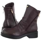 Botki damskie - Botki Bordowe A7159-23/00-7 (MA1454-b) Maciejka - miniaturka - grafika 1