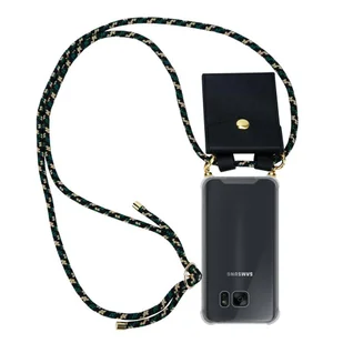 Łańcuszek Pokrowiec Do Samsung Galaxy S7 EDGE w KAMUFLAŻ Etui Obudowa Case Cover Ochronny Cadorabo - Etui i futerały do telefonów - miniaturka - grafika 1