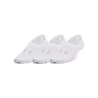 Skarpetki damskie - Under Armour Damskie niskie skarpety Ua Breathe Lite Ultra 3-pak, niskie skarpetki, Wht, 1370075-100, rozmiar S - grafika 1