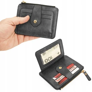 Etui na karty dokumenty dwustronne Pako Jeans szare ze skóry ekologicznej - Portfele Etui na karty dokumenty dwustronne Pako Jeans szare ze skóry ekologicznej - Portfele - miniaturka - grafika 1