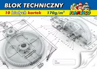 Szkolne artykuły papiernicze - Protos Blok Techniczny A4 (10 kartek) - miniaturka - grafika 1
