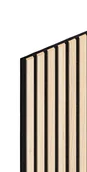 Panele ścienne i boazeria - Panele ścienne lamele na filcu 270x30 cm Jesion 6 lameli - miniaturka - grafika 1