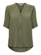 Bluzki damskie - ONLY Bluzka w kolorze khaki - miniaturka - grafika 1