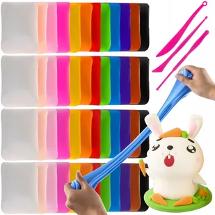 Piankolina Plastelina Glina Polimerowa Magiczna Masa Plastyczna Zestaw x 48 - Masy plastyczne - miniaturka - grafika 1