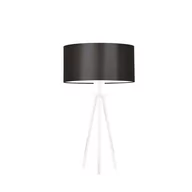 Lampy stojące - Lampka nocna LYSNE Alta, brązowa, biała, E27, 50x30 cm - miniaturka - grafika 1
