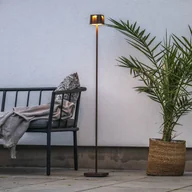 Lampy ogrodowe - Konstsmide Ładna lampa stojąca LED z akumulatorem, kolor rdzawy, aluminium, IP54, - miniaturka - grafika 1