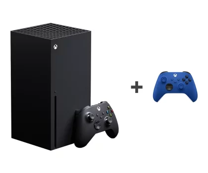 Microsoft Xbox Series X + Xbox Series Controller niebieski