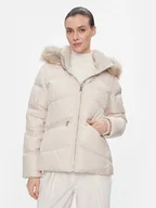 Kurtki damskie - Calvin Klein Kurtka puchowa K20K207070 Beżowy Regular Fit - miniaturka - grafika 1