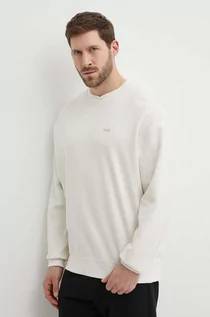Bluzy męskie - Puma bluza męska kolor beżowy gładka 624253 - grafika 1