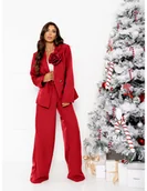 Komplety damskie - Garnitur z szerokimi spodniami KENZO - czerwony - miniaturka - grafika 1