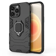 Etui i futerały do telefonów - Hurtel Ring Armor etui do iPhone 14 Pro Max pancerny pokrowiec uchwyt magnetyczny ring czarne - miniaturka - grafika 1
