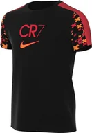 Koszulki i topy damskie - Nike Unisex Kids Short Sleeve Top Cr7 K Nk Df Acd23 Top Ss, Black/Lt Crimson, FJ6176-010, L - miniaturka - grafika 1
