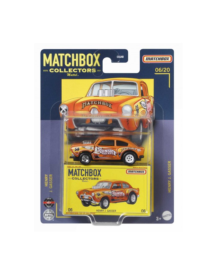 MATCHBOX Samochód kolekcjonerski premium mix GBJ48 p8 MATTEL