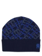 Czapki męskie - Tommy Hilfiger - Czapka męska z dodatkiem kaszmiru, niebieski - miniaturka - grafika 1