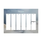 Planery - Tygodniowy planer biurkowy PaperDesk A4, 120 g/m2 - Dune - miniaturka - grafika 1