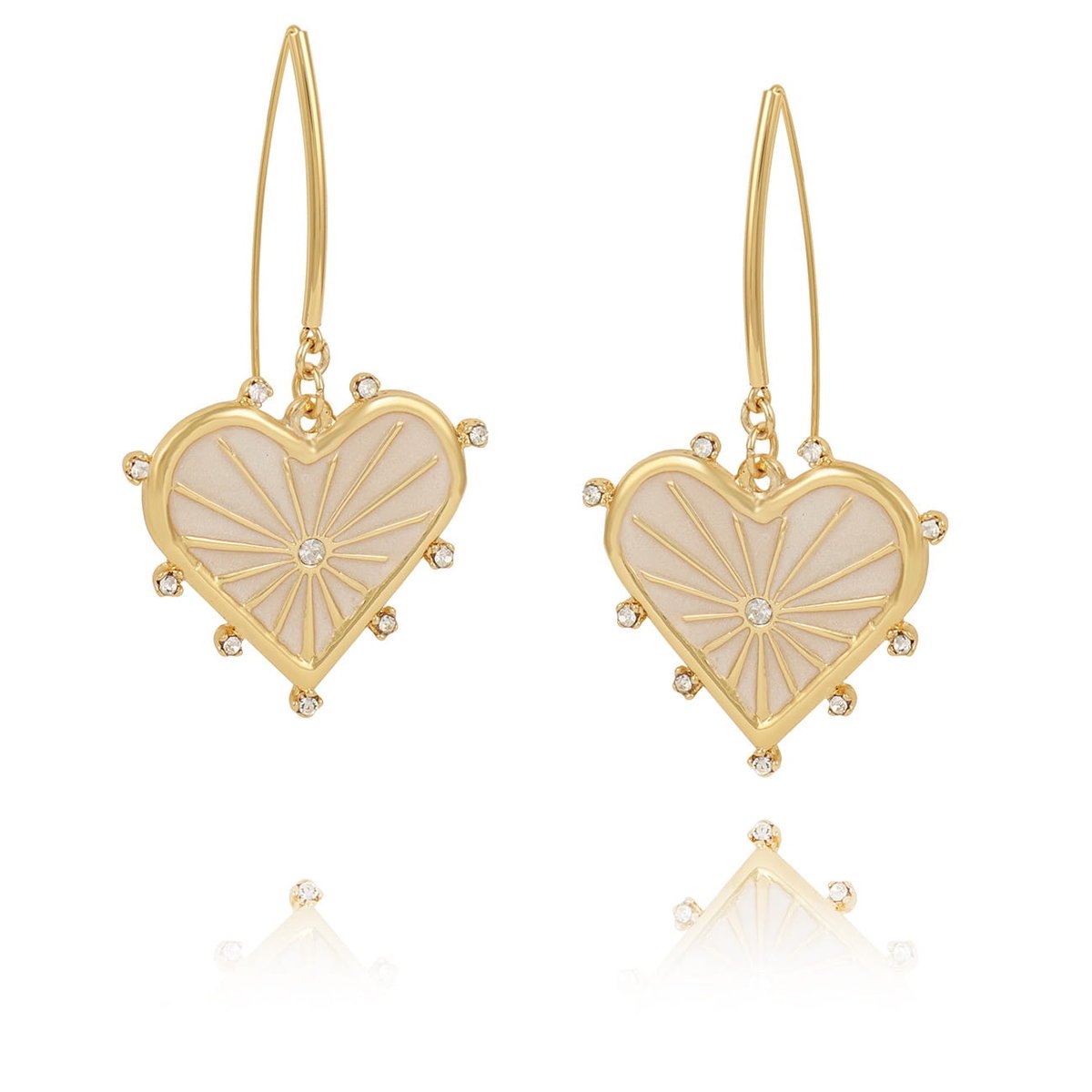 Kolczyki z sercem z kolekcji Bella (P23/ZWE/39AU)
