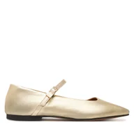 Baleriny - Baleriny Tommy Hilfiger Hilfiger Gold Ballerinas FW0FW09320 Złoty - miniaturka - grafika 1