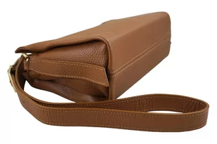 Funkcjonalna torebka damska na ramię - Brązowa jasna - Torebki damskie - miniaturka - grafika 4