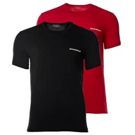 Koszulki męskie - Emporio Armani T-shirt męski (2 sztuki), czarny/czerwony, M - miniaturka - grafika 1