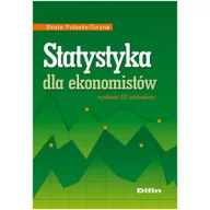 Ekonomia - Difin Statystyka dla ekonomistów. Wydanie 3 zmienione - Beata Pułaska-Turyna - miniaturka - grafika 1