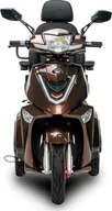 Skutery - Bili Bike Skuter, pojazd inwalidzki elektryczny dla seniora BILI BIKE SHINO G4 LIT brązowy - miniaturka - grafika 1