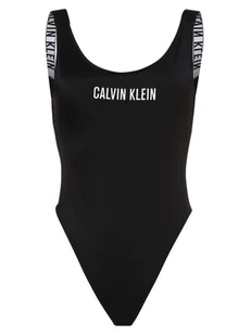 Calvin Klein Damski strój kąpielowy Kobiety czarny nadruk, S - Stroje kąpielowe - miniaturka - grafika 1