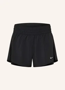 Nike Szorty Treningowe 2 W 1 One Dri-Fit schwarz - Spodnie sportowe damskie - miniaturka - grafika 1