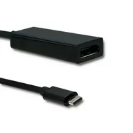 Kable komputerowe i do monitorów - Qoltec Adapter USB typ C męski | DisplayPort żeński | 4K | 23cm (50377) - miniaturka - grafika 1