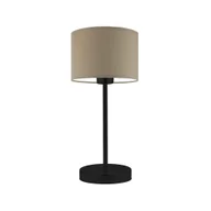 Lampy stojące - Lampka nocna LYSNE Nicea, 60 W, E27, beżowa/czarna, 39,5x17,5 cm - miniaturka - grafika 1