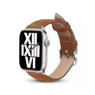 Crong Pasek Noble Band do Apple Watch (42/44/45/49mm) Jasnobrązowy - Akcesoria do smartwatchy - miniaturka - grafika 4
