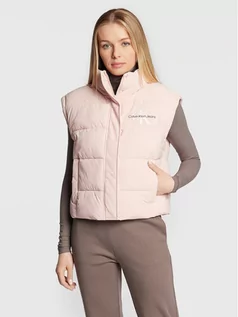 Kamizelki damskie - Calvin Klein Jeans Kamizelka J20J219011 Różowy Regular Fit - grafika 1