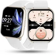 Smartwatch - Zegarek damski SMARTWATCH RUBICON złoty biały - miniaturka - grafika 1